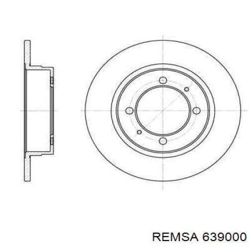 Тормозные диски 639000 Remsa