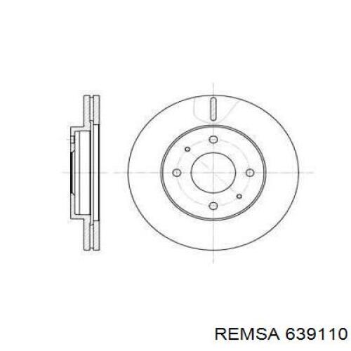 639110 Remsa Диск тормозной передний