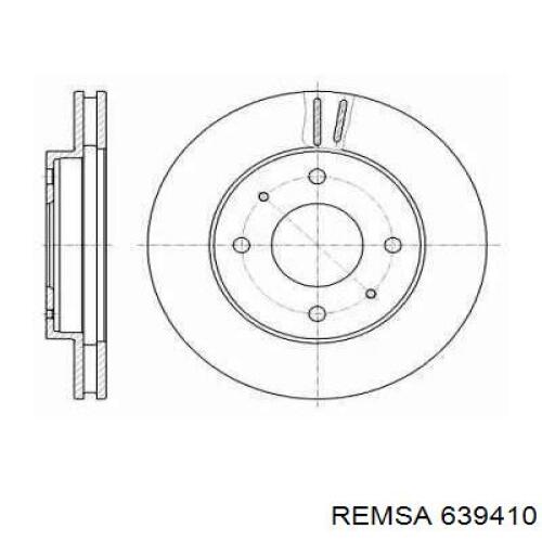 639410 Remsa диск тормозной передний