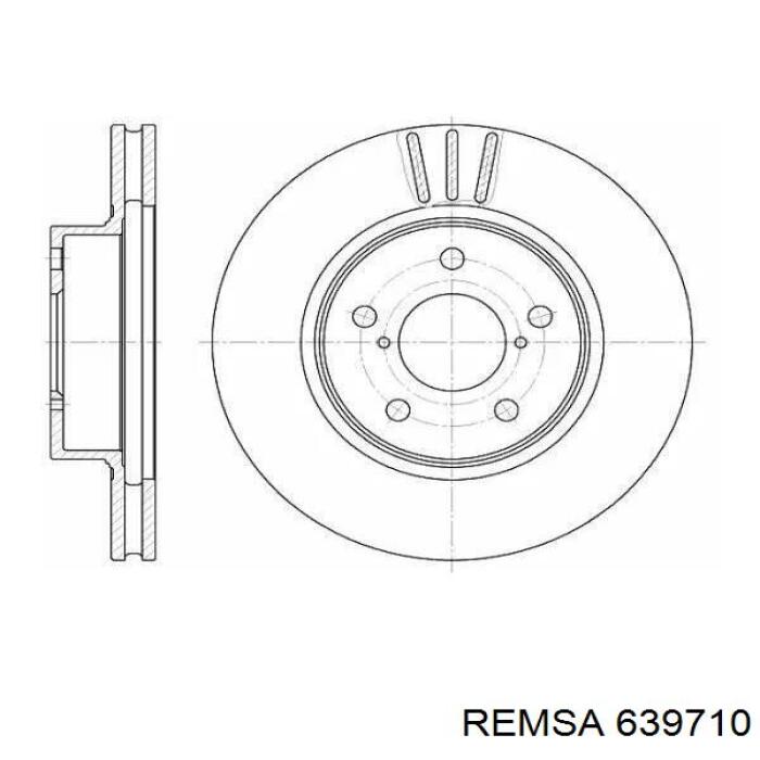 639710 Remsa диск тормозной передний