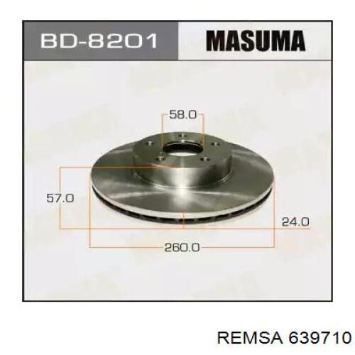 Купить 639710 Remsa Ротор тормозной