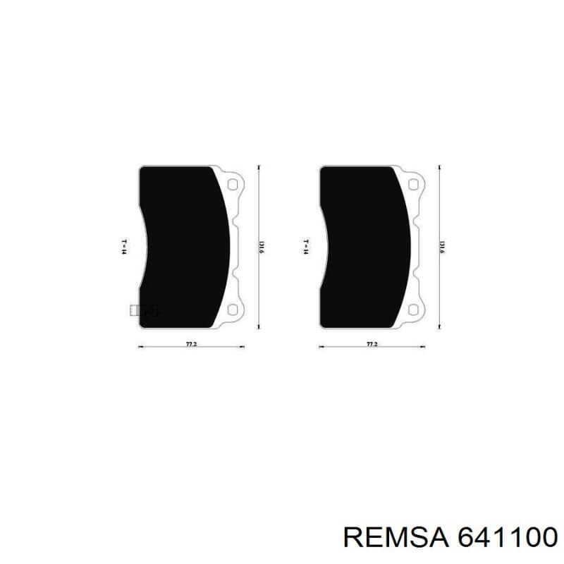 Тормозные диски 641100 Remsa