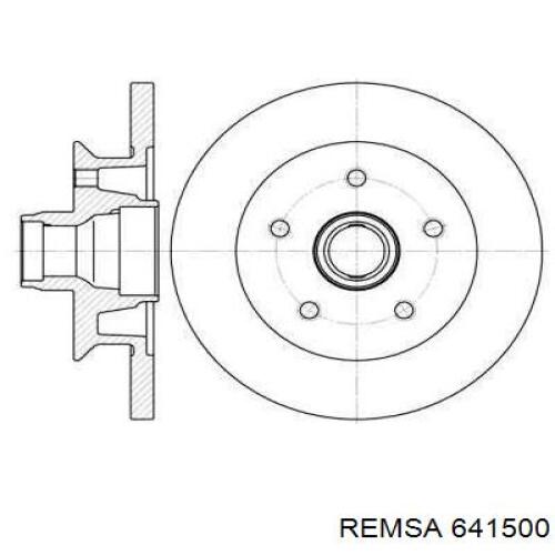 Передние тормозные диски 641500 Remsa