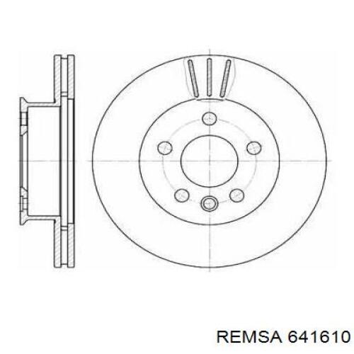 641610 Remsa диск тормозной передний