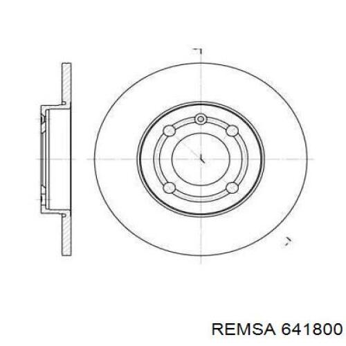 Передние тормозные диски 641800 Remsa