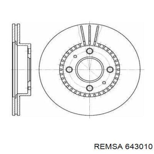 6430.10 Remsa диск тормозной передний