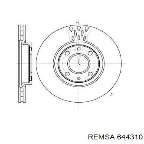 644310 Remsa Диск тормозной передний