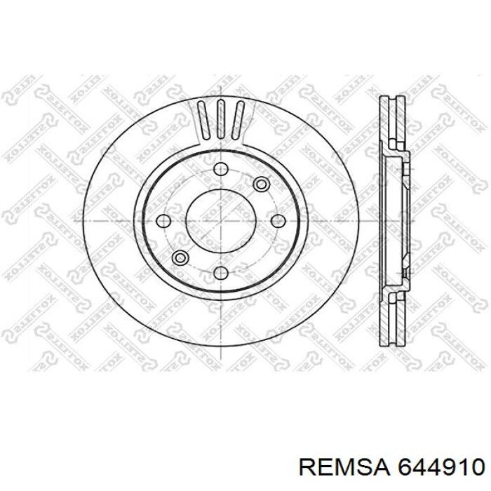 644910 Remsa диск тормозной передний