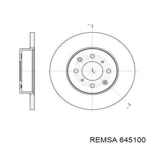 645100 Remsa диск тормозной передний