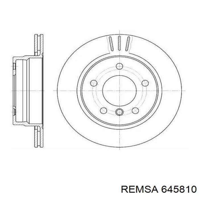 645810 Remsa диск тормозной задний