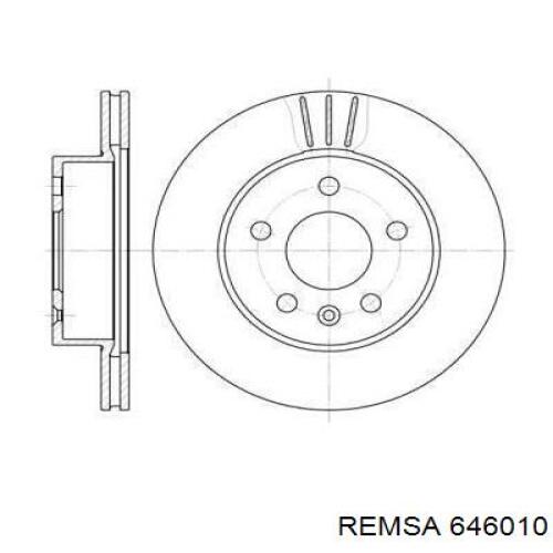 646010 Remsa Диск тормозной передний