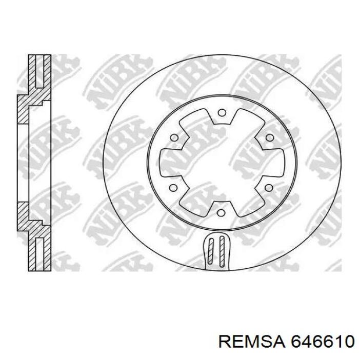 Передний тормозной диск Remsa 646610