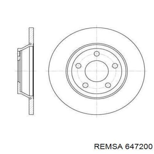 6472.00 Remsa диск тормозной передний