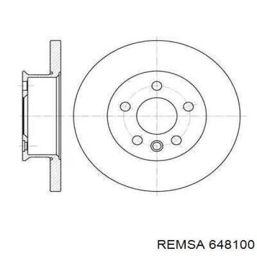 Передние тормозные диски 648100 Remsa