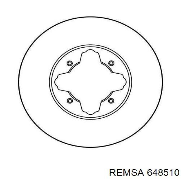 Передние тормозные диски 648510 Remsa