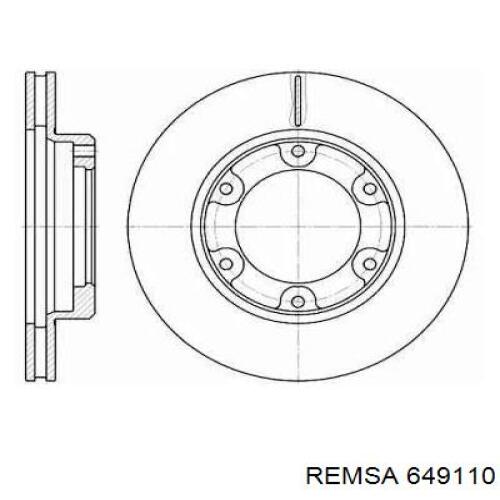 Передние тормозные диски 649110 Remsa