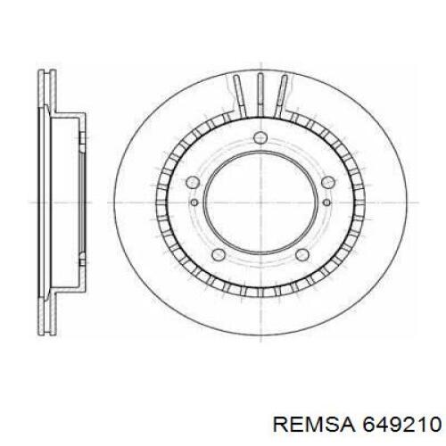 649210 Remsa диск тормозной передний