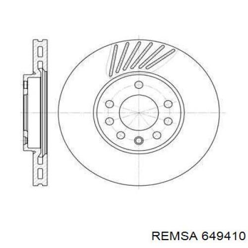 649410 Remsa Диск тормозной передний