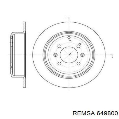 Тормозные диски 649800 Remsa