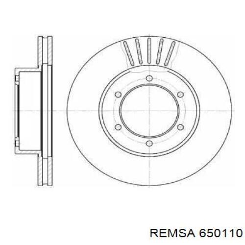 Передние тормозные диски 650110 Remsa