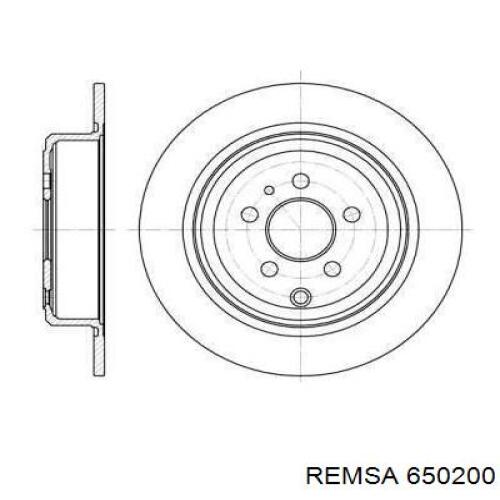 Тормозные диски 650200 Remsa