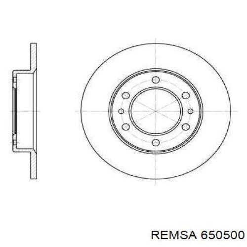 Передние тормозные диски 650500 Remsa