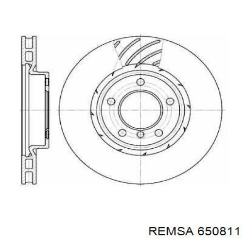 Передние тормозные диски 650811 Remsa