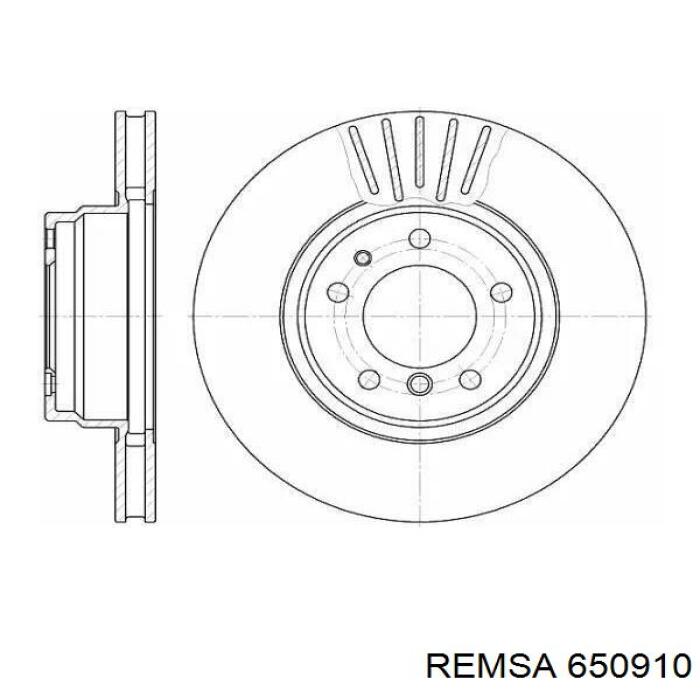 650910 Remsa диск тормозной передний