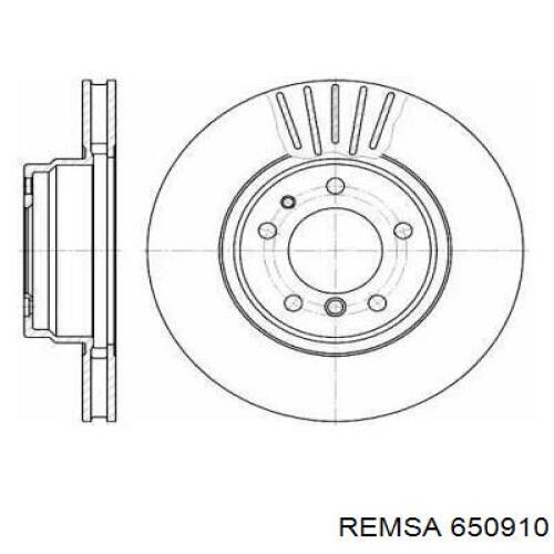 Передние тормозные диски 650910 Remsa