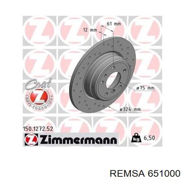 Задний тормозной диск Remsa 651000 цена, от 42.51 USD