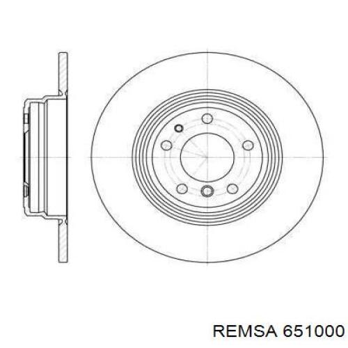 651000 Remsa диск тормозной задний