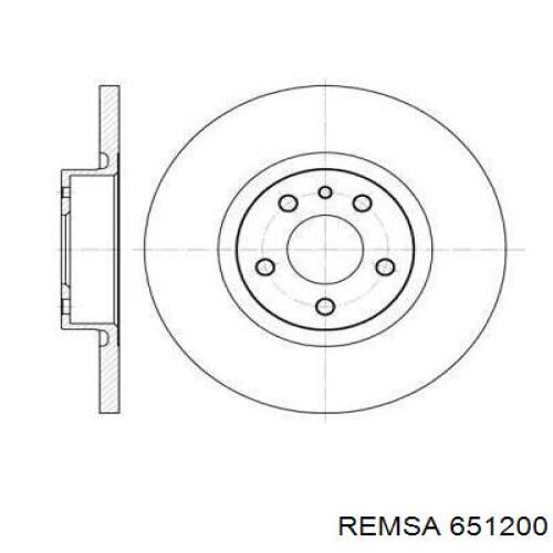 Передние тормозные диски 651200 Remsa