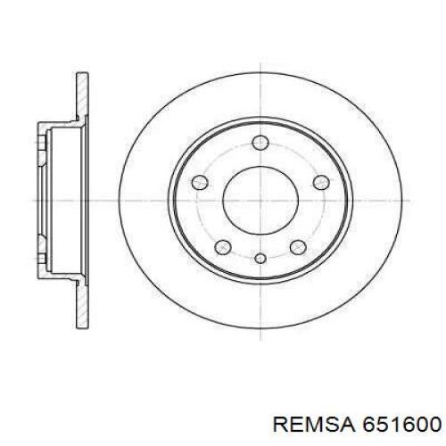 Тормозные диски 651600 Remsa