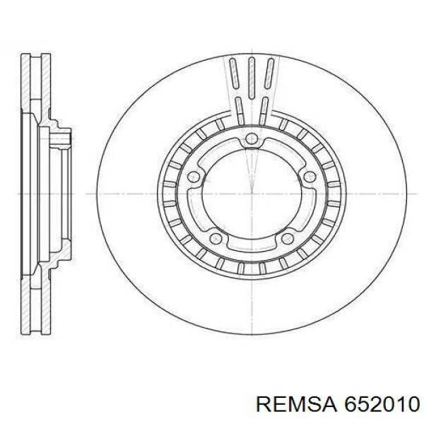Передний тормозной диск Remsa 652010