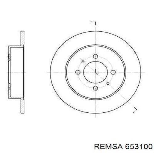 Тормозные диски 653100 Remsa