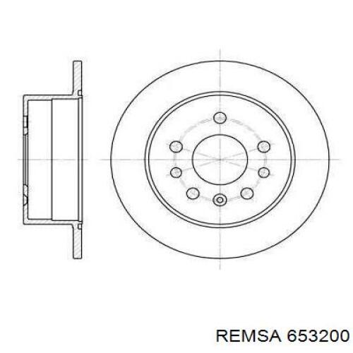 Тормозные диски 653200 Remsa