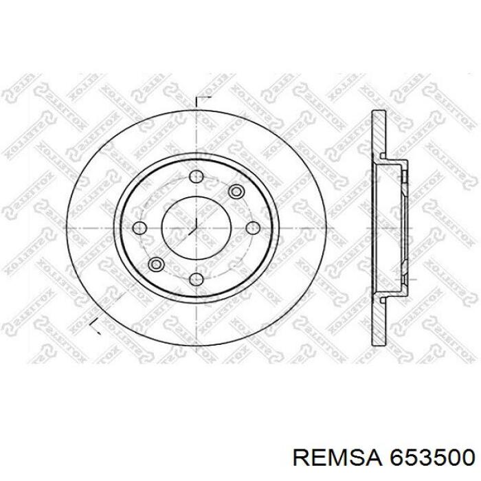 6535.00 Remsa диск тормозной передний