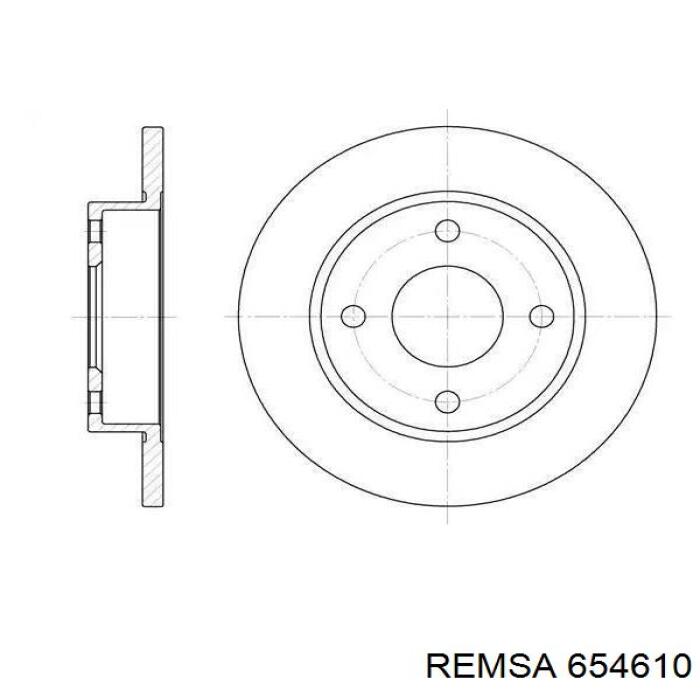 654610 Remsa Диск тормозной передний