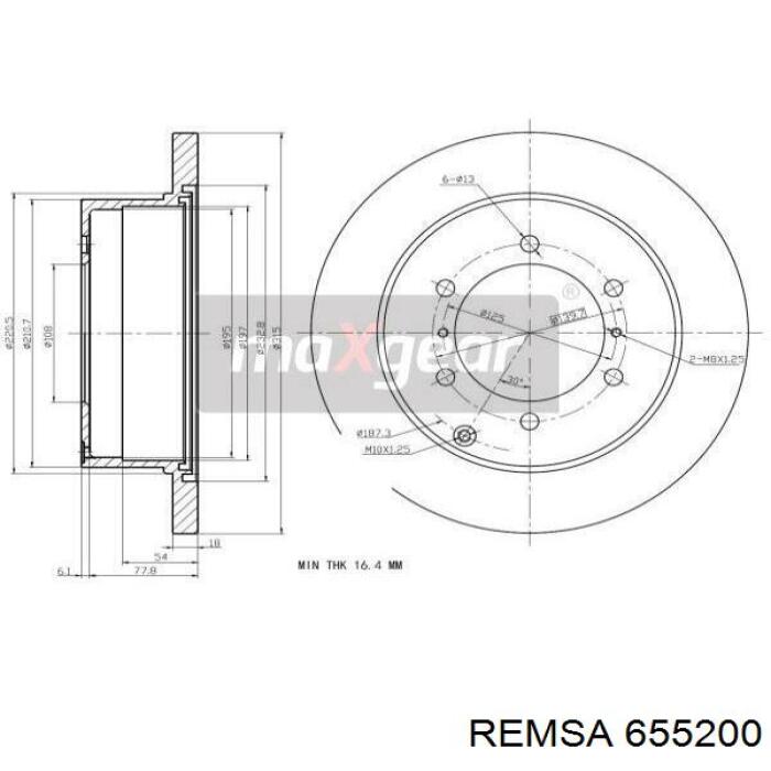 655200 Remsa Дисковый тормоз