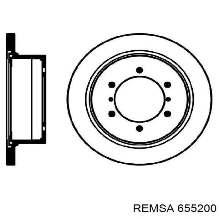 Тормозные диски 655200 Remsa