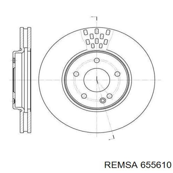 6556.10 Remsa диск тормозной передний