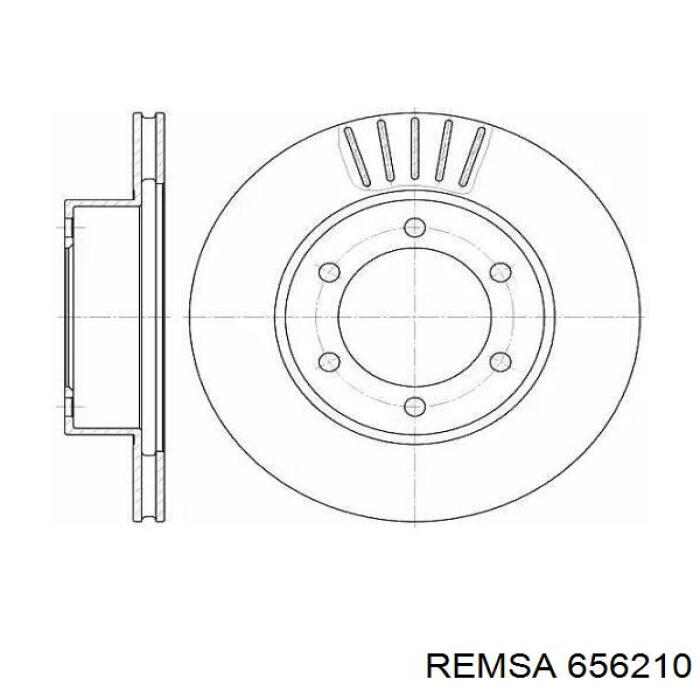 6562.10 Remsa диск тормозной передний
