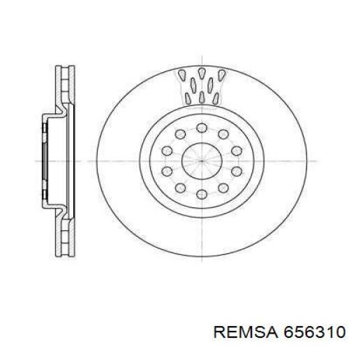 656310 Remsa диск тормозной передний