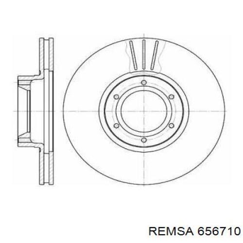 Передние тормозные диски 656710 Remsa