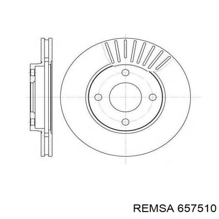 Тормоз дисковый передний Remsa 657510 цена, от 19.72 USD