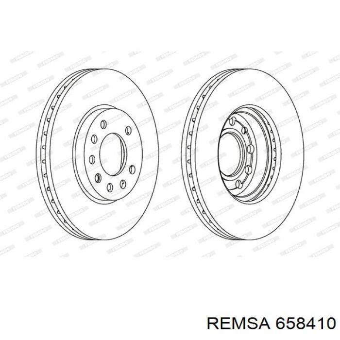 Передний тормозной диск Remsa 658410