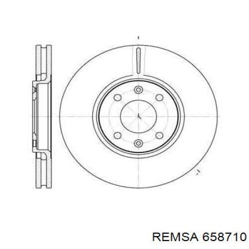 6587.10 Remsa диск тормозной передний