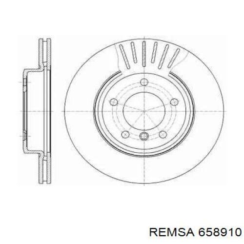 658910 Remsa Диск тормозной передний