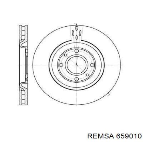 659010 Remsa Диск тормозной передний