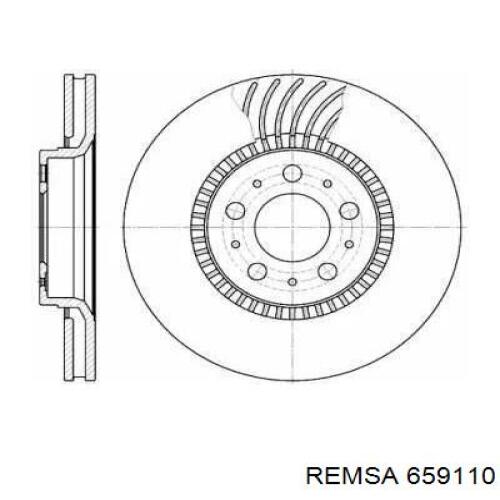 Передние тормозные диски 659110 Remsa